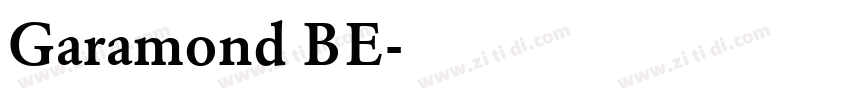 Garamond BE字体转换 Garamond BE字体转换